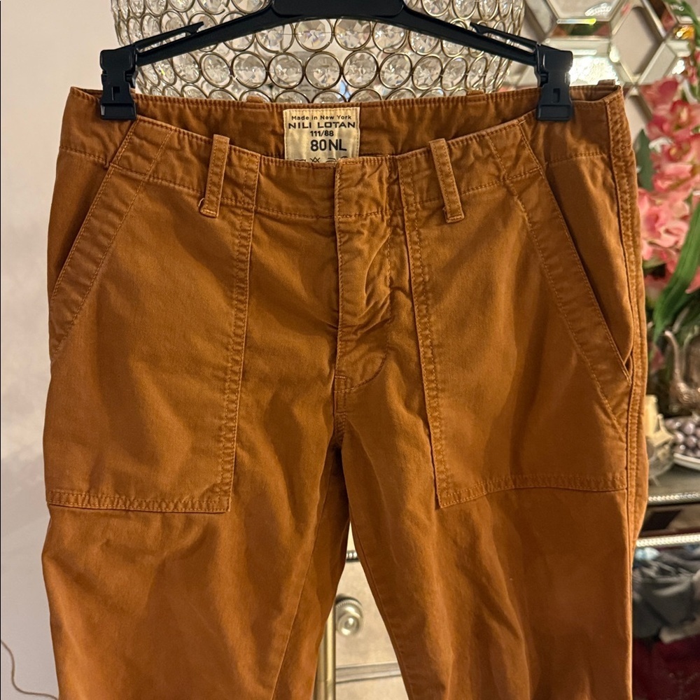 Hili Lotan Tan Cargo Pants size 00 - Picture 3 of 5